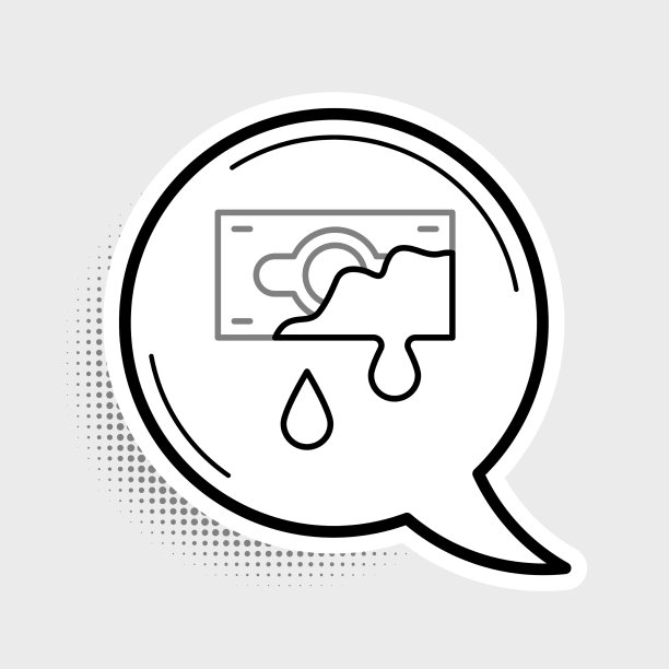 线血钱图标孤立在灰色背景图片下载