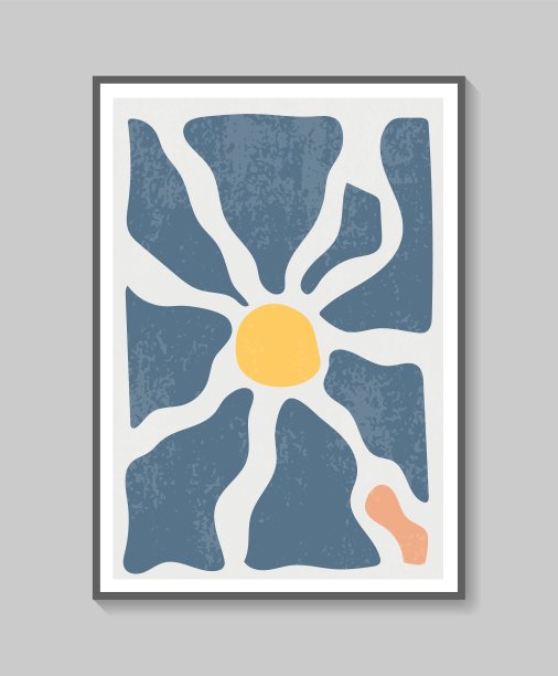 几何潮流抽象美学极简手绘当代海报。是现代艺术墙体装饰、室内海报设计的理想选择。现代矢量插图。图片下载