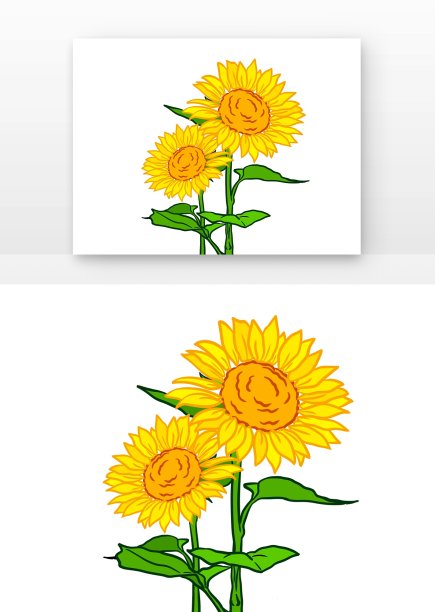 卡通唯美向日葵图片下载