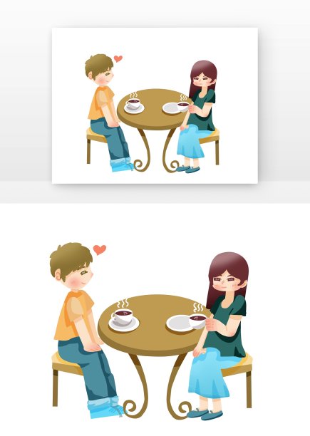 情人节恩爱情侣聚餐图片下载