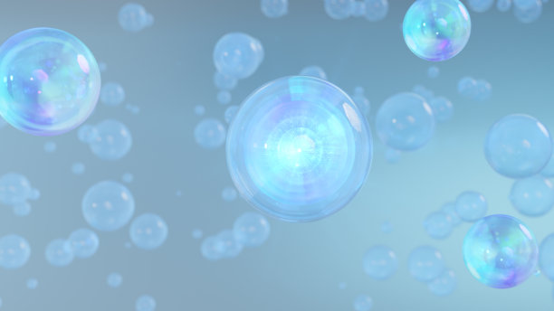 3D渲染化妆品精华泡图片下载