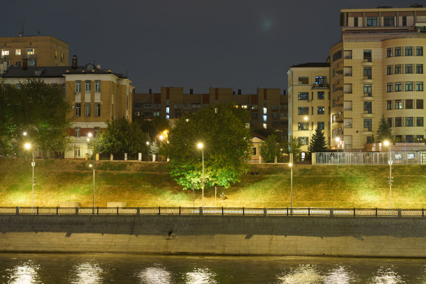 秋夜的莫斯科市容图片下载