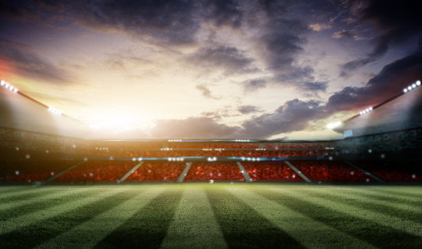 夜晚和体育场的灯光图片下载