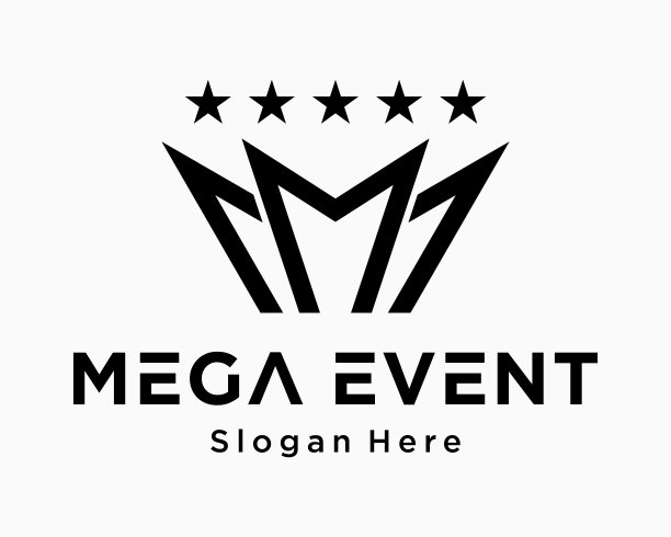 集字母M字母组合皇家经典复古风格皇冠优雅奢侈品牌时尚身份商业设计矢量图片下载