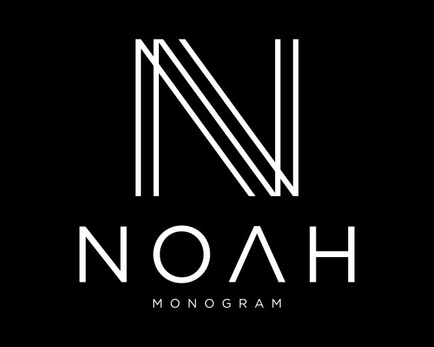 现代字母N MW字母组合线条细条纹优雅的豪华风格符号品牌标签身份签名商业设计矢量图片下载