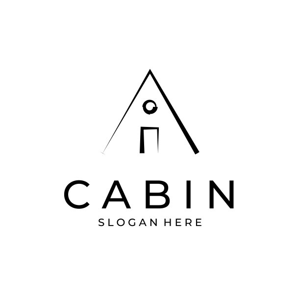 客舱标志线艺术极简主义矢量设计插图图片下载