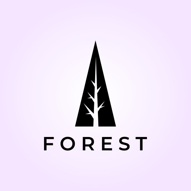 森林户外标志矢量插画设计图片下载