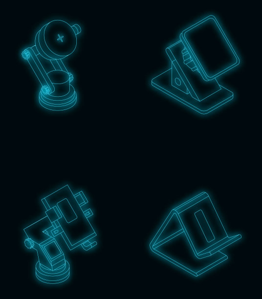 手机座图标设置矢量霓虹图片下载