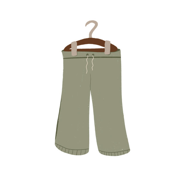 裤子挂在衣架上图片下载
