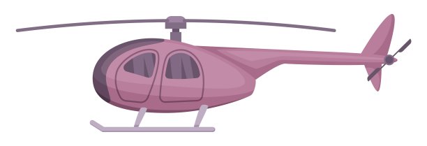 飞行的直升机卡通图标。旋翼飞行器图片下载