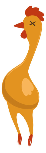 狗咀嚼玩具图标。塑料卡通鸡图片下载