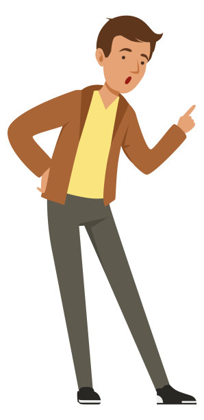 大喊大叫的卡通青年。大喊大叫的卡通人物图片下载