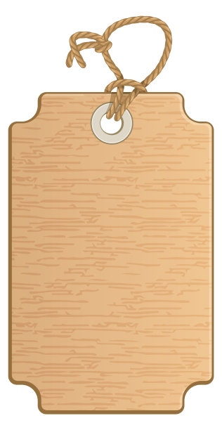 价签模型。纸板纸行李标签图片下载