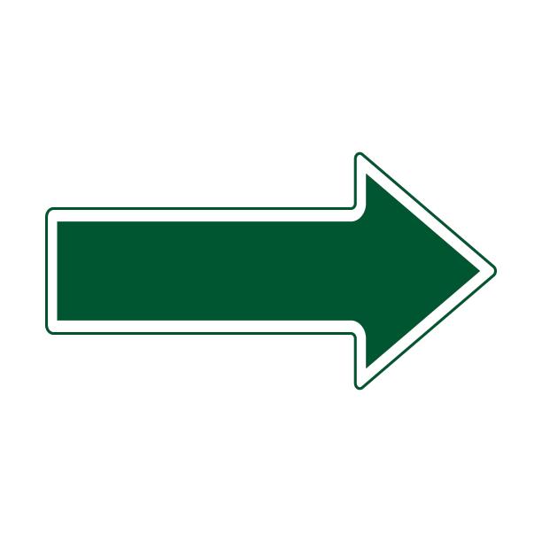 高速公路路标矢量插图。方向箭头孤立在白色背景上图片下载