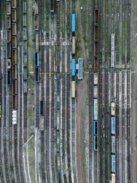 铁路轨道俯视图图片下载