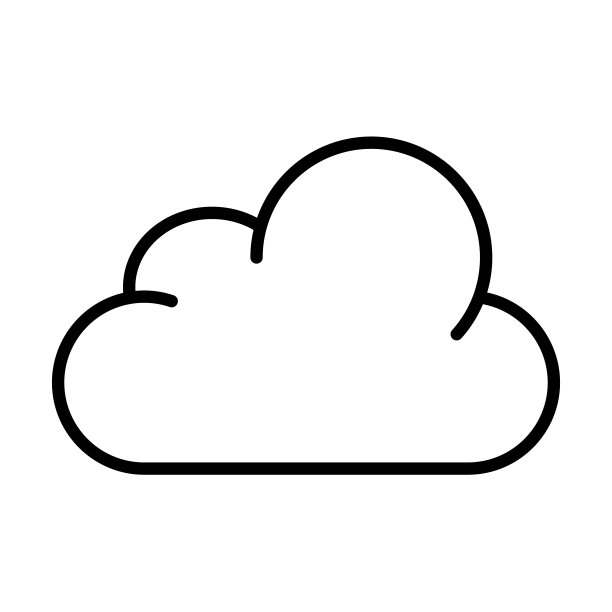 云线图标。雾，上升的雨，坏天气，天空，云存储，数据库。天气的概念。白色背景上的矢量线图标图片下载