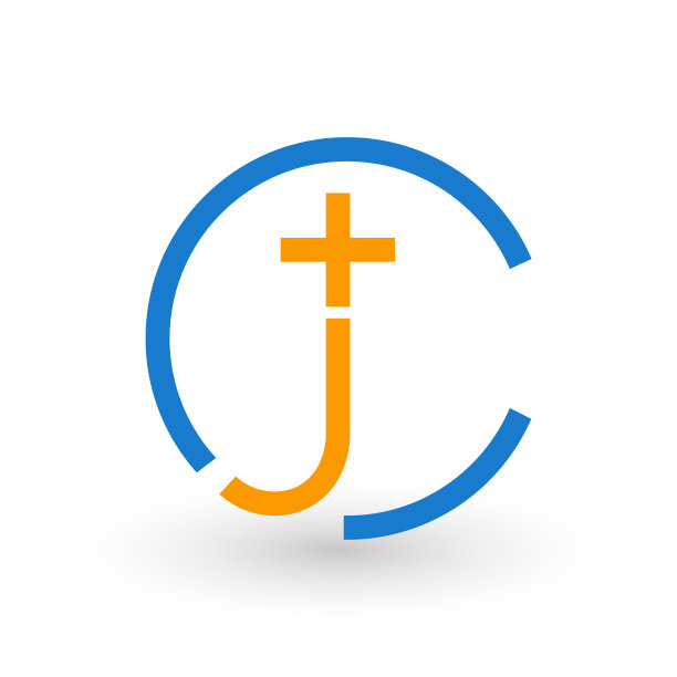 JC字母标志教堂图标标志模板。图片下载
