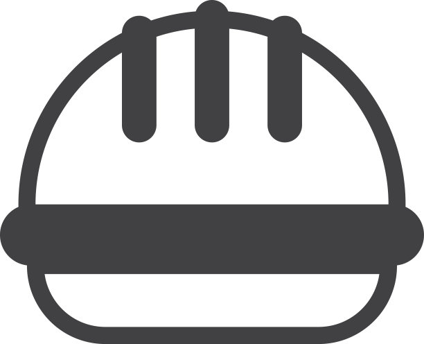 极简风格的建筑头盔插图图片下载