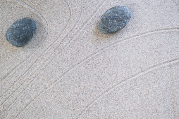 平静自然日本概念，禅意花园日本模式图片下载