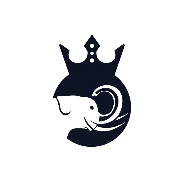 象王矢量标志设计。图片下载