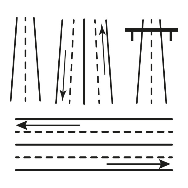 道路，任何用途的伟大设计。高速度。公路旅行。矢量插图。股票的形象。图片下载