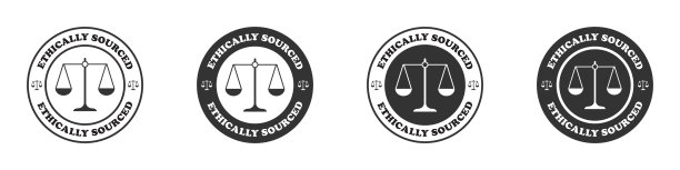 伦理来源的图标集。道德的象征。矢量插图。图片下载