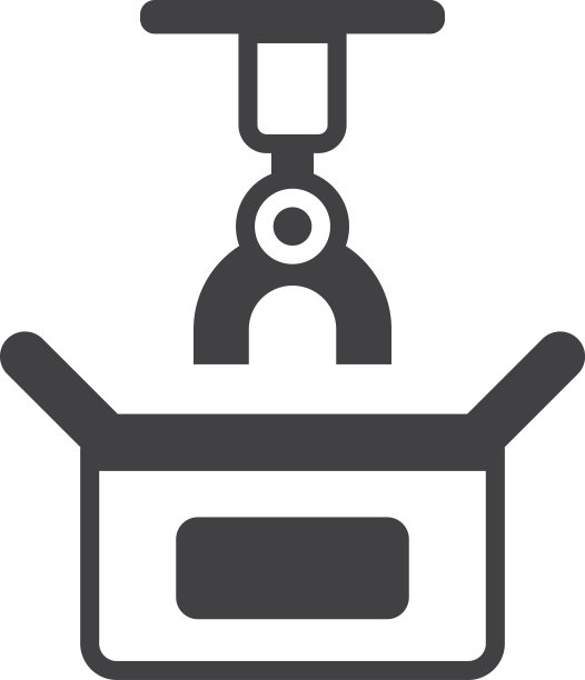 极简风格的机械臂插图图片下载