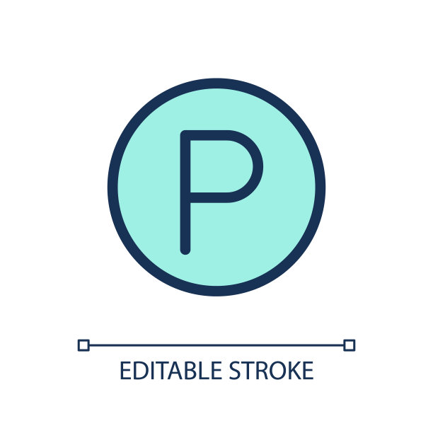 停车位置像素完美的RGB彩色ui图标图片下载