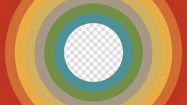 20世纪70年代、80年代、60年代的背景与圆形元素和复古色彩。透明圆形的未来复古风格设计。矢量时髦的插图。图片下载