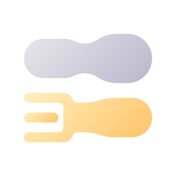 餐厅像素完美的平面渐变双色ui图标图片下载