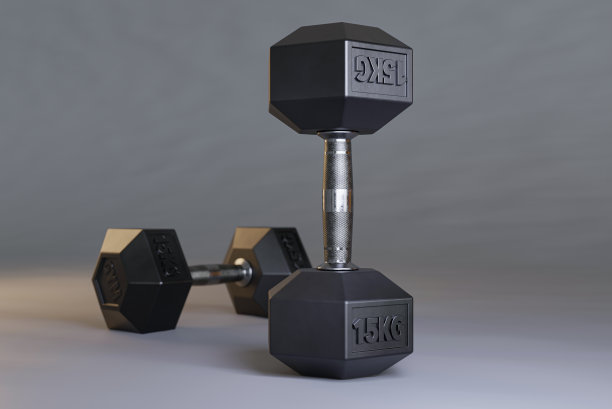 近距离低角度15公斤哑铃重量图片下载