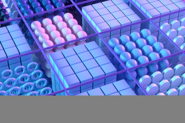 抽象背景几何形状的立方体图片下载