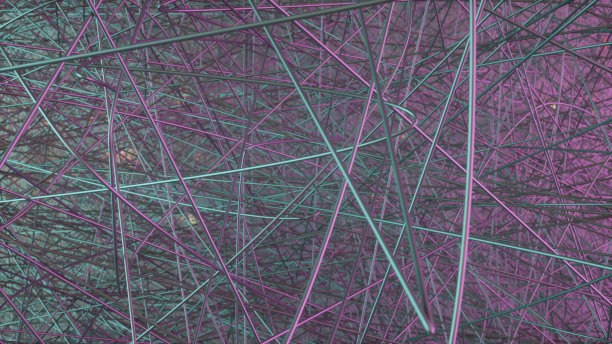 3D缠绕卷曲电线未来技术背景图片下载