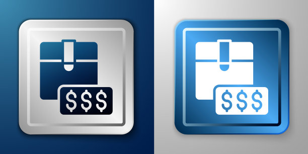 白色物品价格标签与美元图标隔离上图片下载