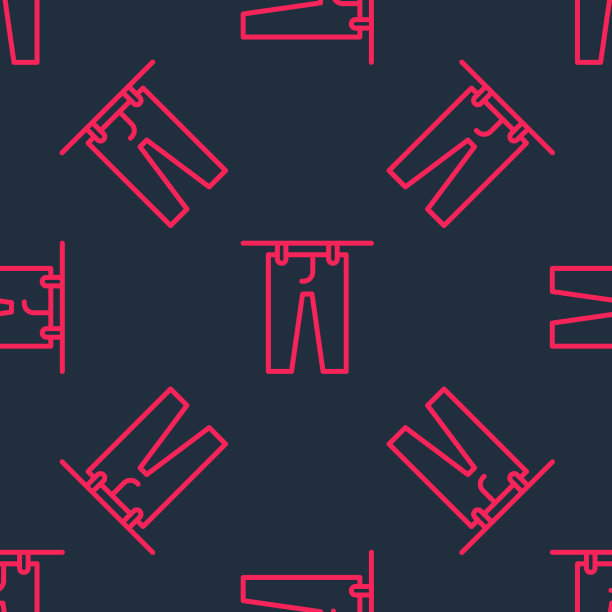 红色晾衣线图标隔离无缝图片下载