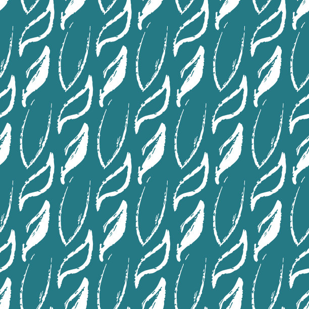 绿色祖母绿背景与有机叶子无缝模式，纺织设计图片下载