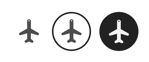 飞机图标隔离在白色背景平面矢量插图图片下载
