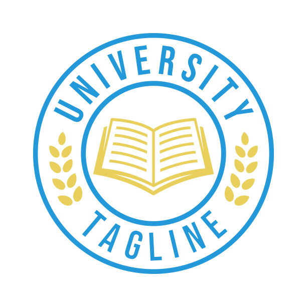 校徽标志设计矢量插图。教育的标志。大学的标志图片下载