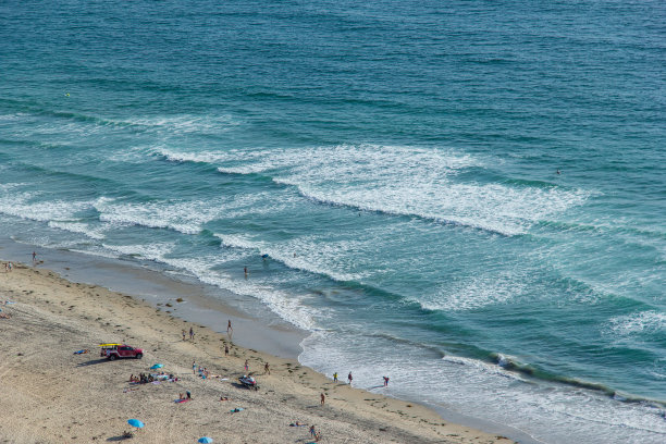 布莱克海滩鸟瞰图图片下载