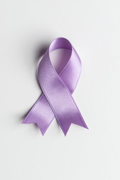 紫色意识丝带图片下载