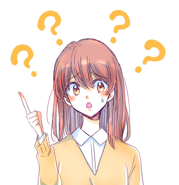 可爱的女学生的插图图片下载