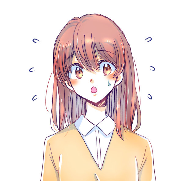 可爱的女学生的插图图片下载