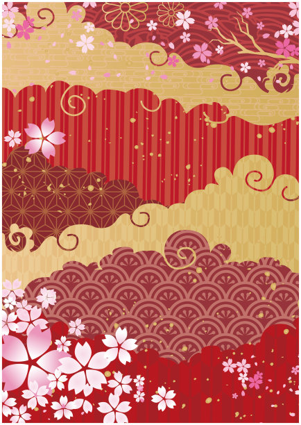 春天樱花盛开的美丽背景图片下载