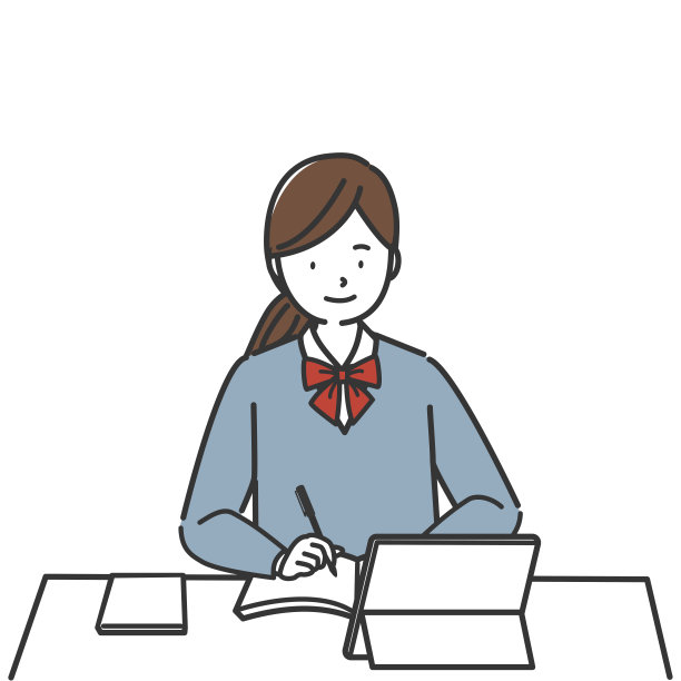 年轻女学生使用平板电脑图片下载