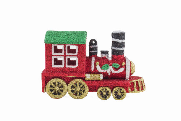 白色背景上的圣诞装饰品，特写，孤立的圣诞玩具图片下载