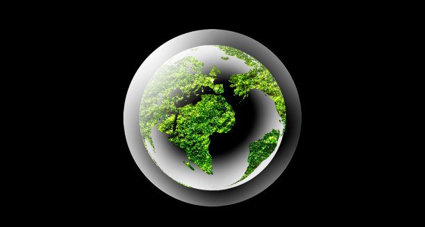 在气球气泡的黑色背景的全球图片下载