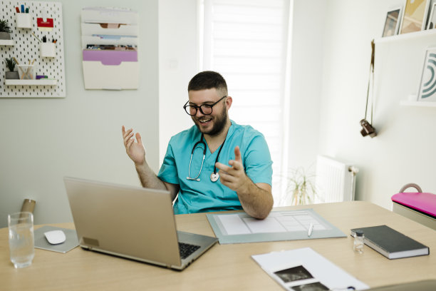 医生用手势、手指和手的语言说话图片下载