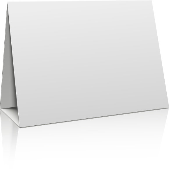 折叠台历模型白色逼真图片下载