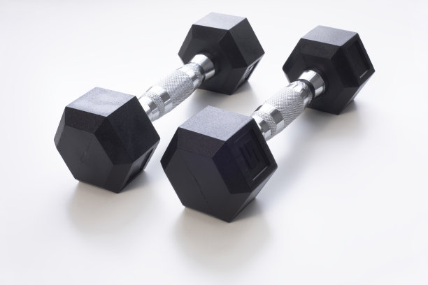 两个哑铃在白地图片下载