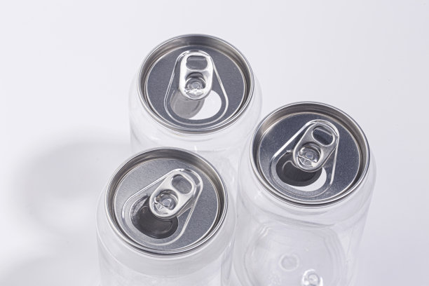 打开透明罐隔离在白色背景图片下载